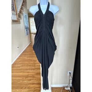 Diane Von Furstenberg Black Halter Jumpsuit